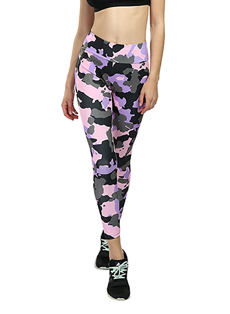 Camouflage Print Women Yoga Sport Leggings-JustFittoo