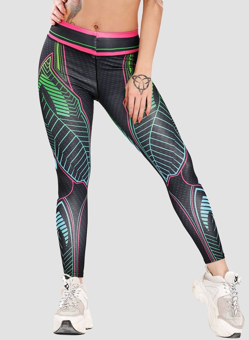 Slim Fit Elastic Waistband Leggings-JustFittoo
