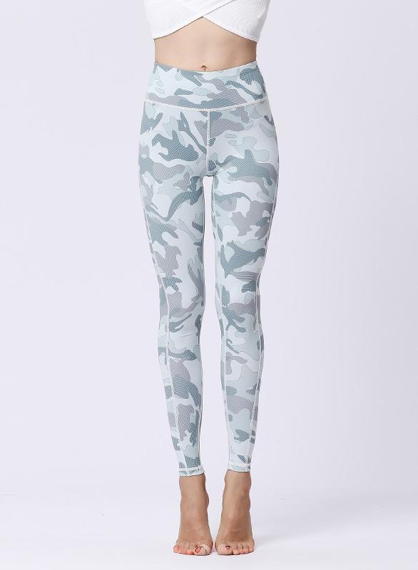 Camouflage Print Design Women Sports Leggings-JustFittoo