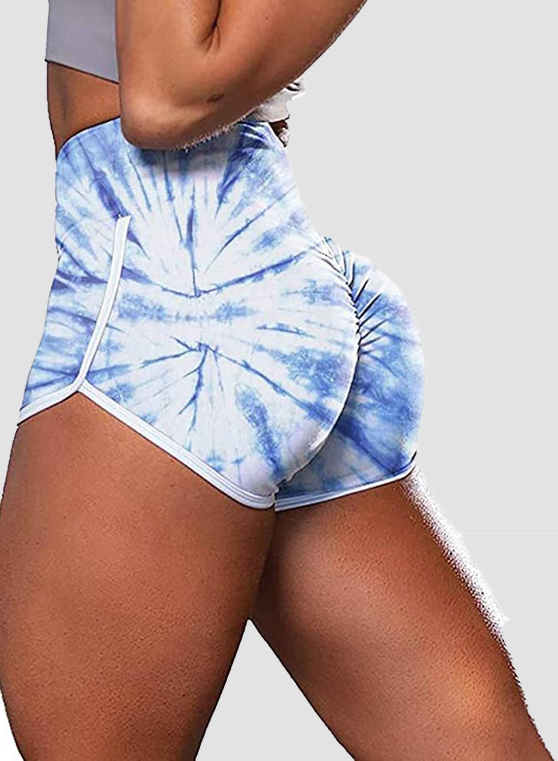 Print Breathable Contrast Color Shorts