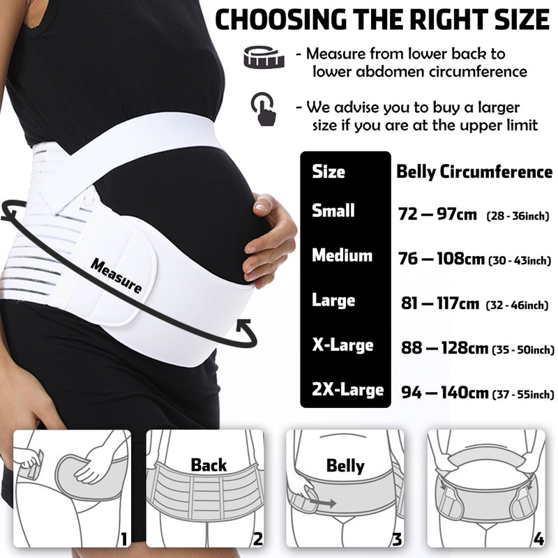 FITTOO Maternity Belt Back Support Belly Band Pregnancy Belt Support Brace Abdominal Binder Waist Support