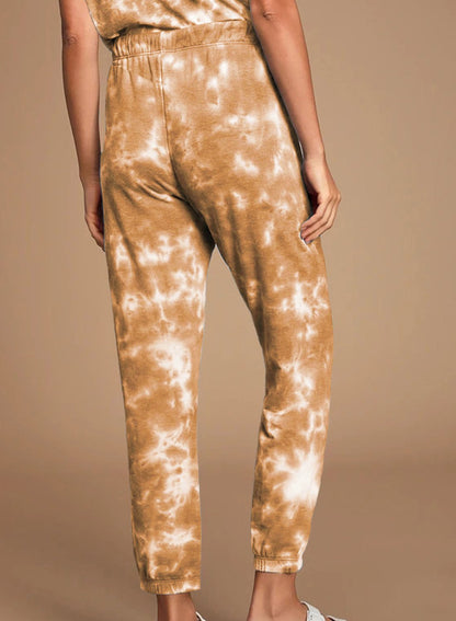 Tie-dyed Light Elasticated Waistband T-shirt and Pants