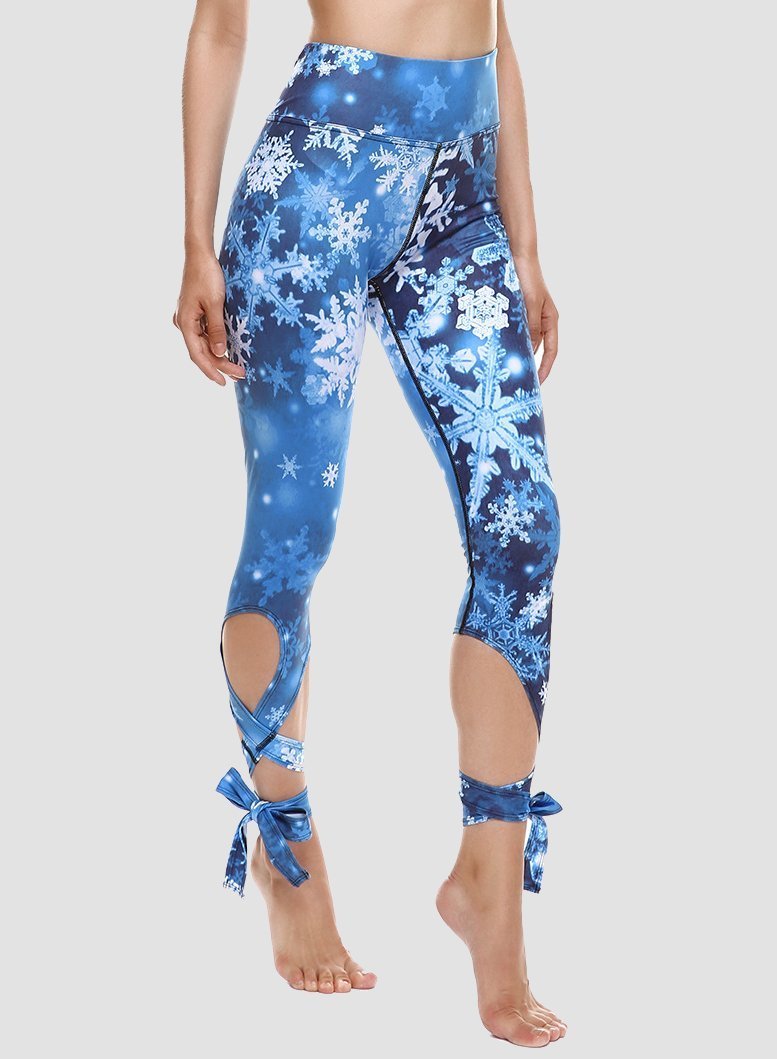 Special Nature Print Women Sport Ballet Leggings-JustFittoo