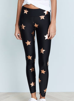 Star Print Breathable Women Fitness Sports Leggings-JustFittoo