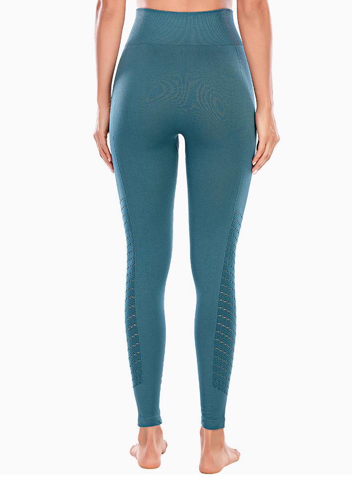 High Quality Solid Women Breathable Running Sports Leggings-JustFittoo