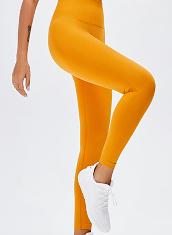 High Waist Body Shaping Running Sports Leggings-JustFittoo