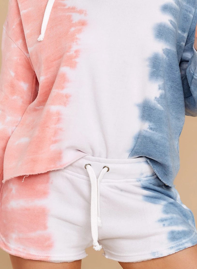 Women Soft Tie-dyed Casual Shorts