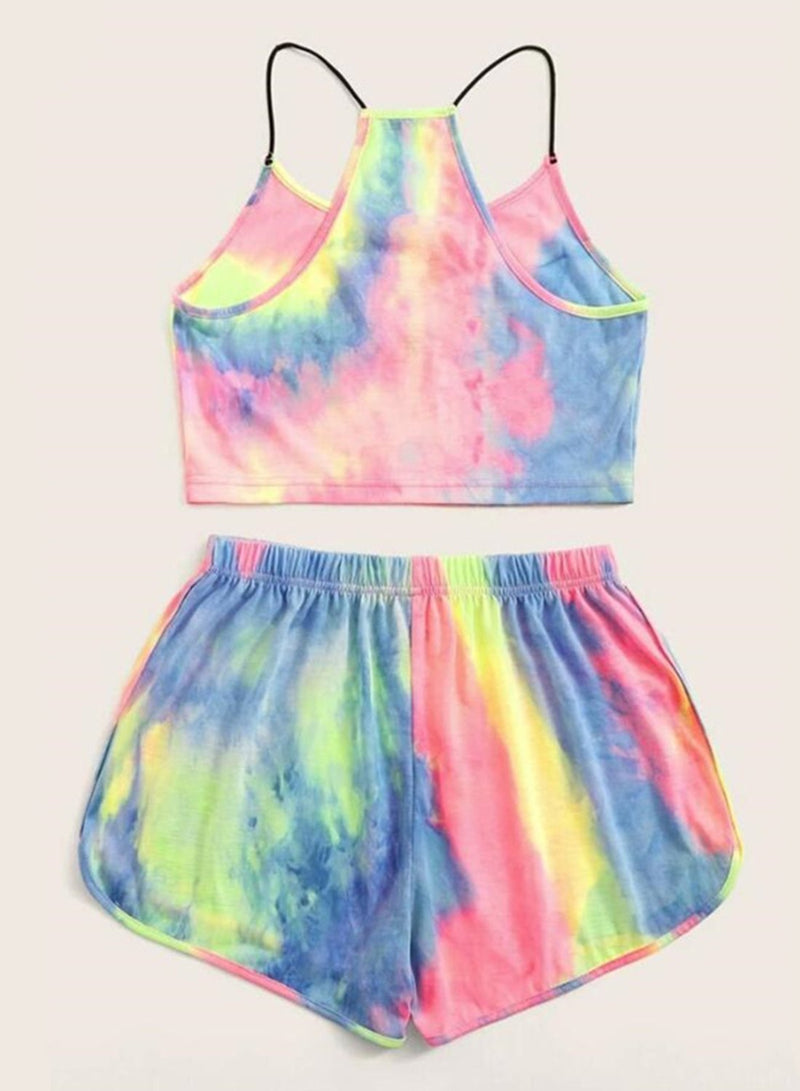 Tie-dyed Comfy Vest and Shorts