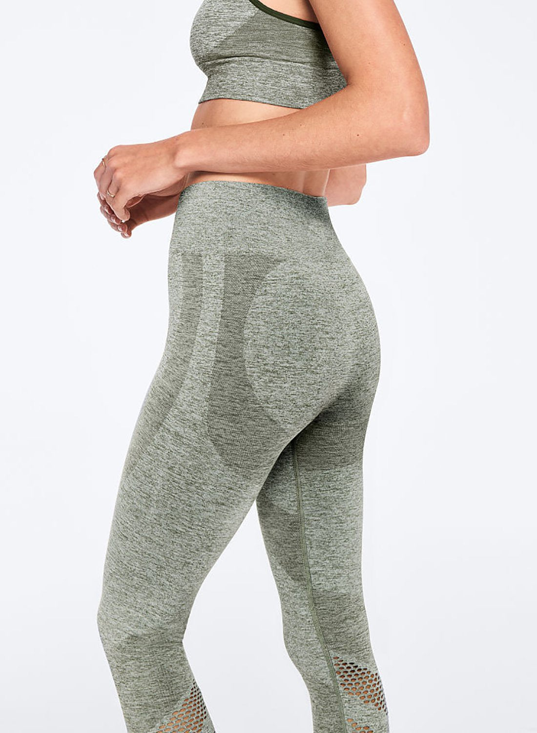 High Waist Seamless Hollow Out Sport Leggings-JustFittoo