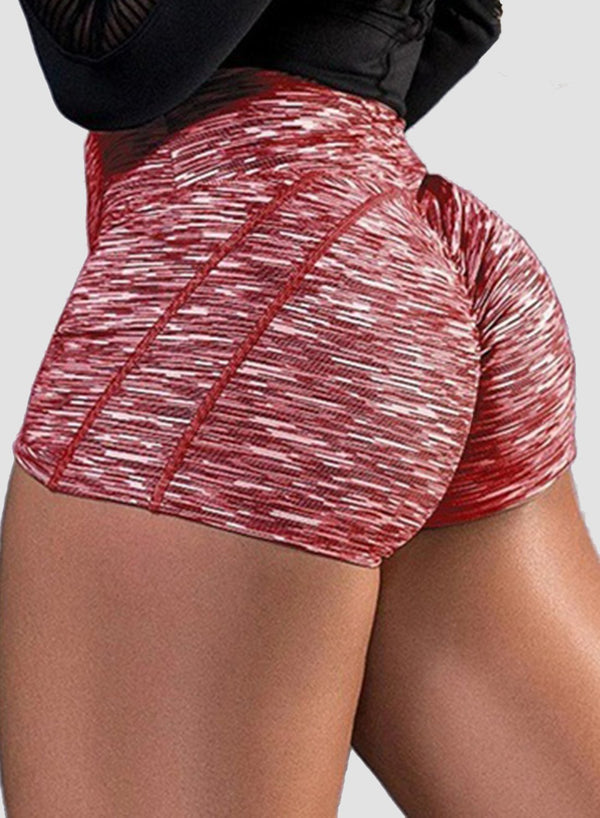 Scrunch Booty Breathable Pied Shorts