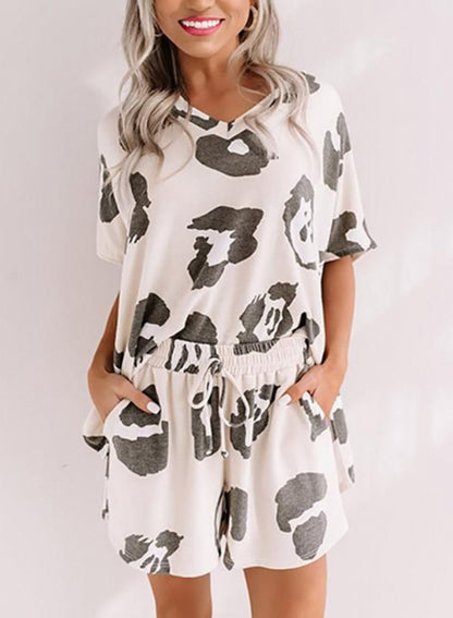 V-neck Loose Comfy Two Pieces Set