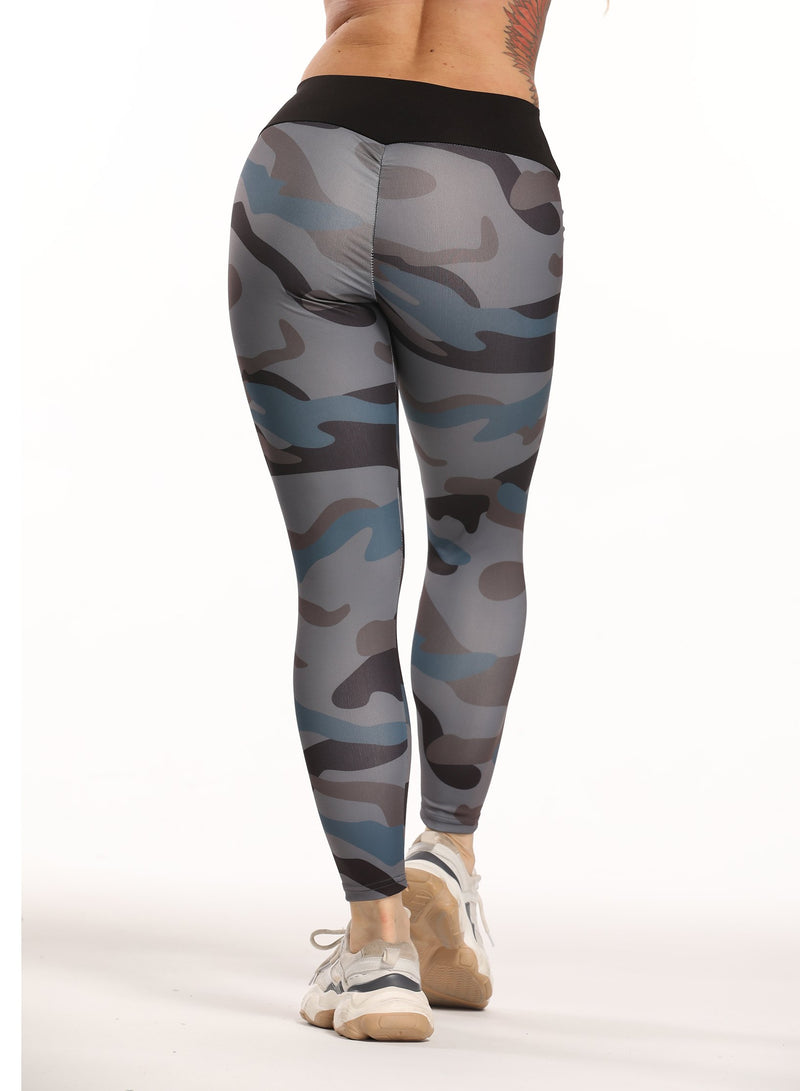 Camouflage Print Women Sports Leggings-JustFittoo