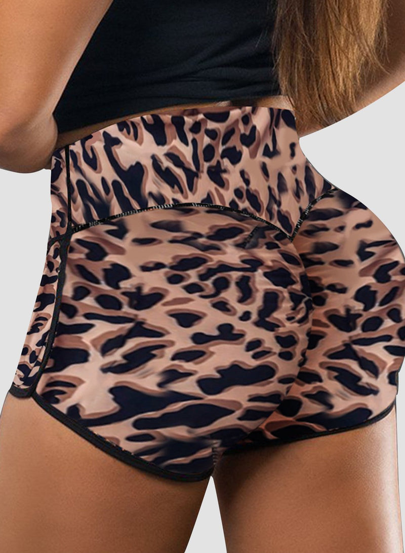 Special Leopard Print Ruchen Women Shorts