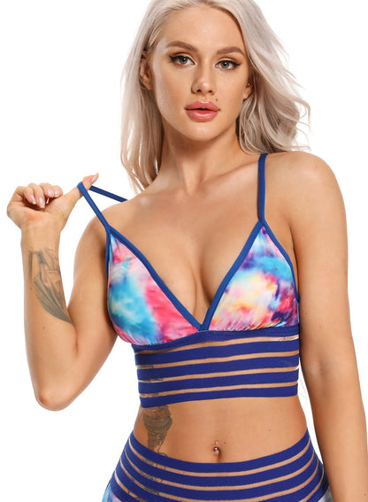 Sexy Hem Strapy Workout Sports Bra