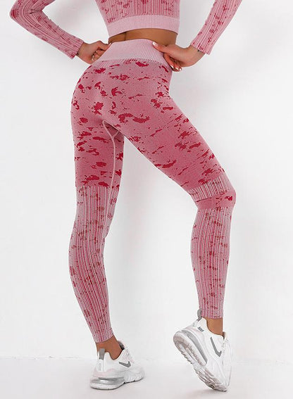 High Waist Camouflage Women Running Sport Legging-JustFittoo