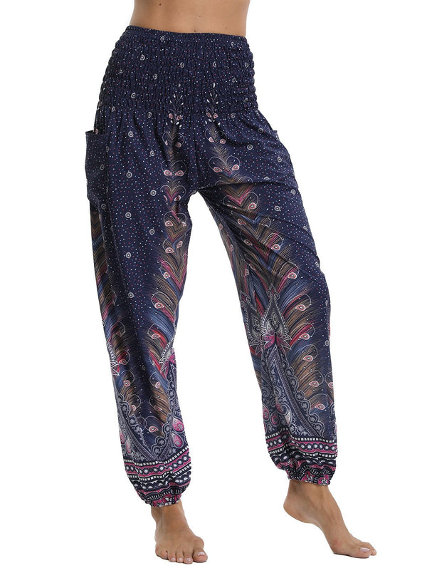 Women's Wide-Leg Printing Harem Pants