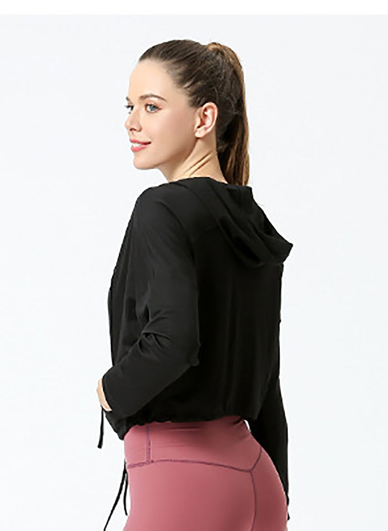 Outdoor Exercise Sports Hooded Loose Shirt
