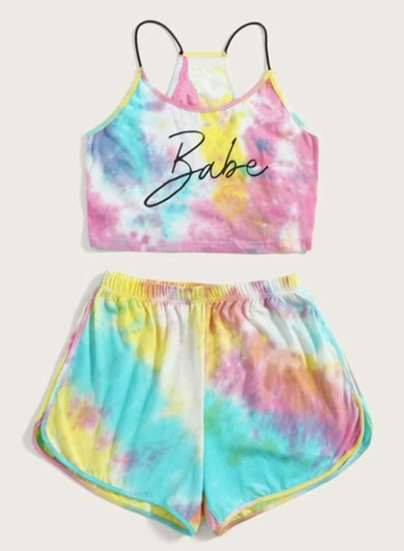 Tie-dyed Comfy Vest and Shorts