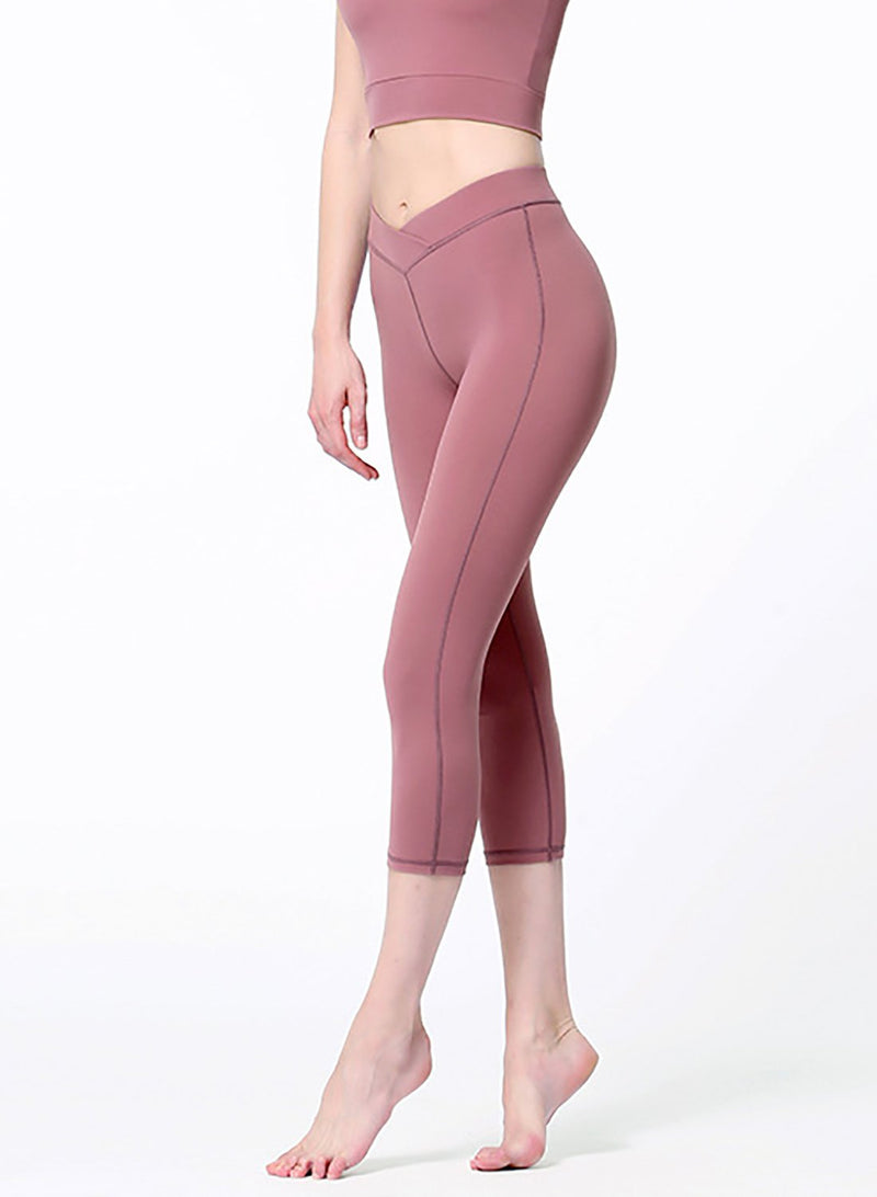 Calf-length Sport Fitness Yoga Gym Leggings-JustFittoo