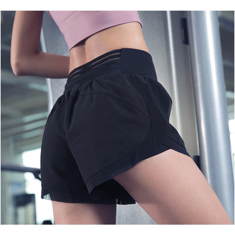 Quick Dry Faux Two-piece Sports Security Shorts