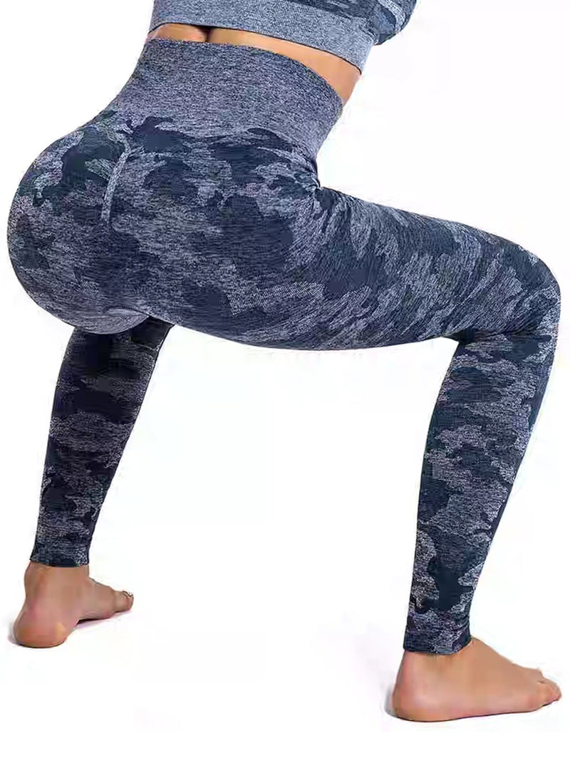 Women's Camouflage Breatheable Soft Workout Yoga Pants-JustFittoo