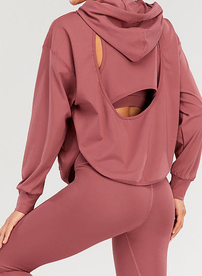 Long Sleeve Women Pocket Casual Sport Hoodie