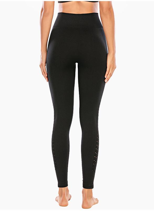 High Quality Solid Women Breathable Running Sports Leggings-JustFittoo