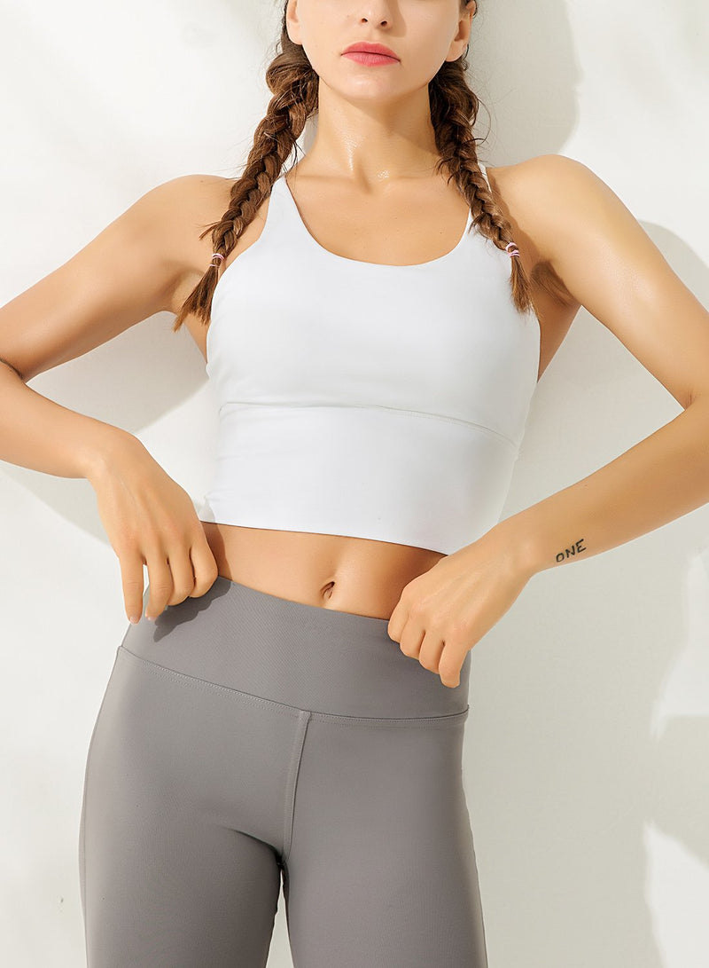 Spaghetti Strap Low-intensity Sports Bra