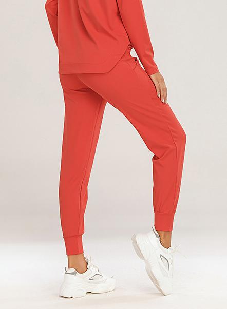 Women Casual Wide Waistband Ankle Tight Sport Pant