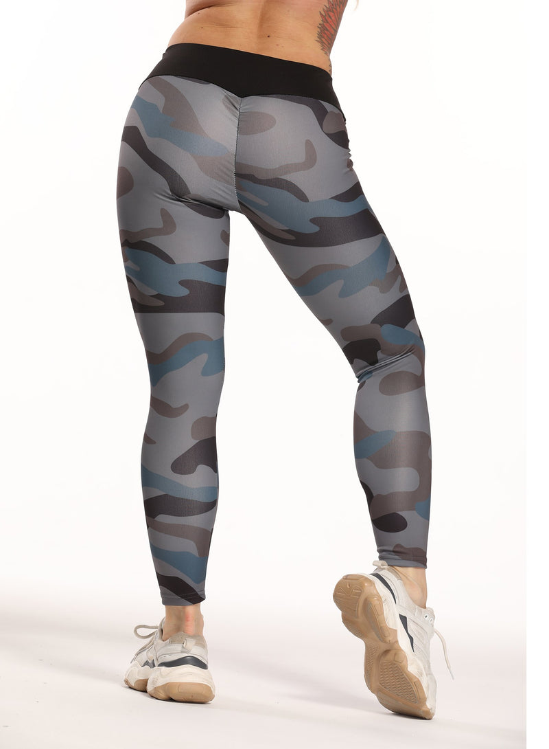 Camouflage Print Women Sports Leggings-JustFittoo