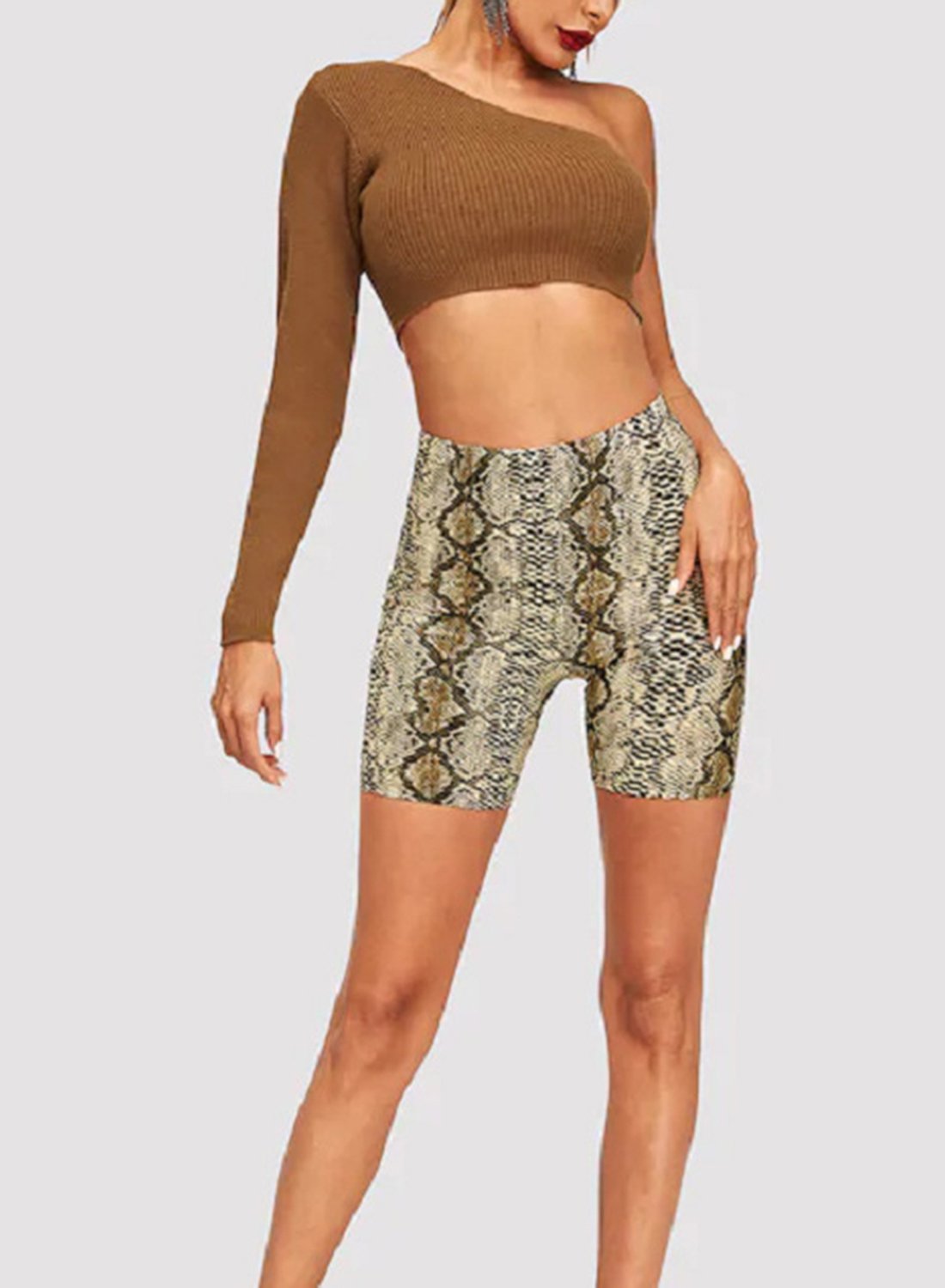 Animal Print Breathable Shorts