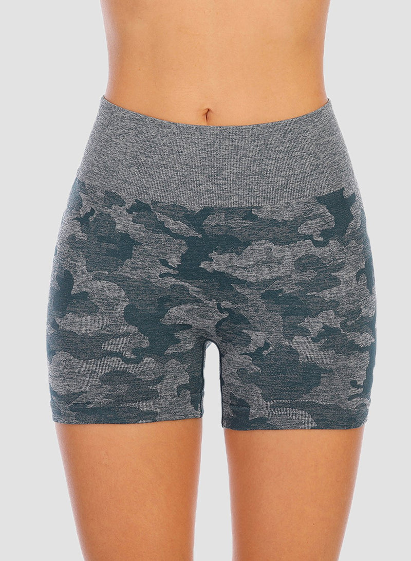 Women Camouflage Seamless Sports Shorts