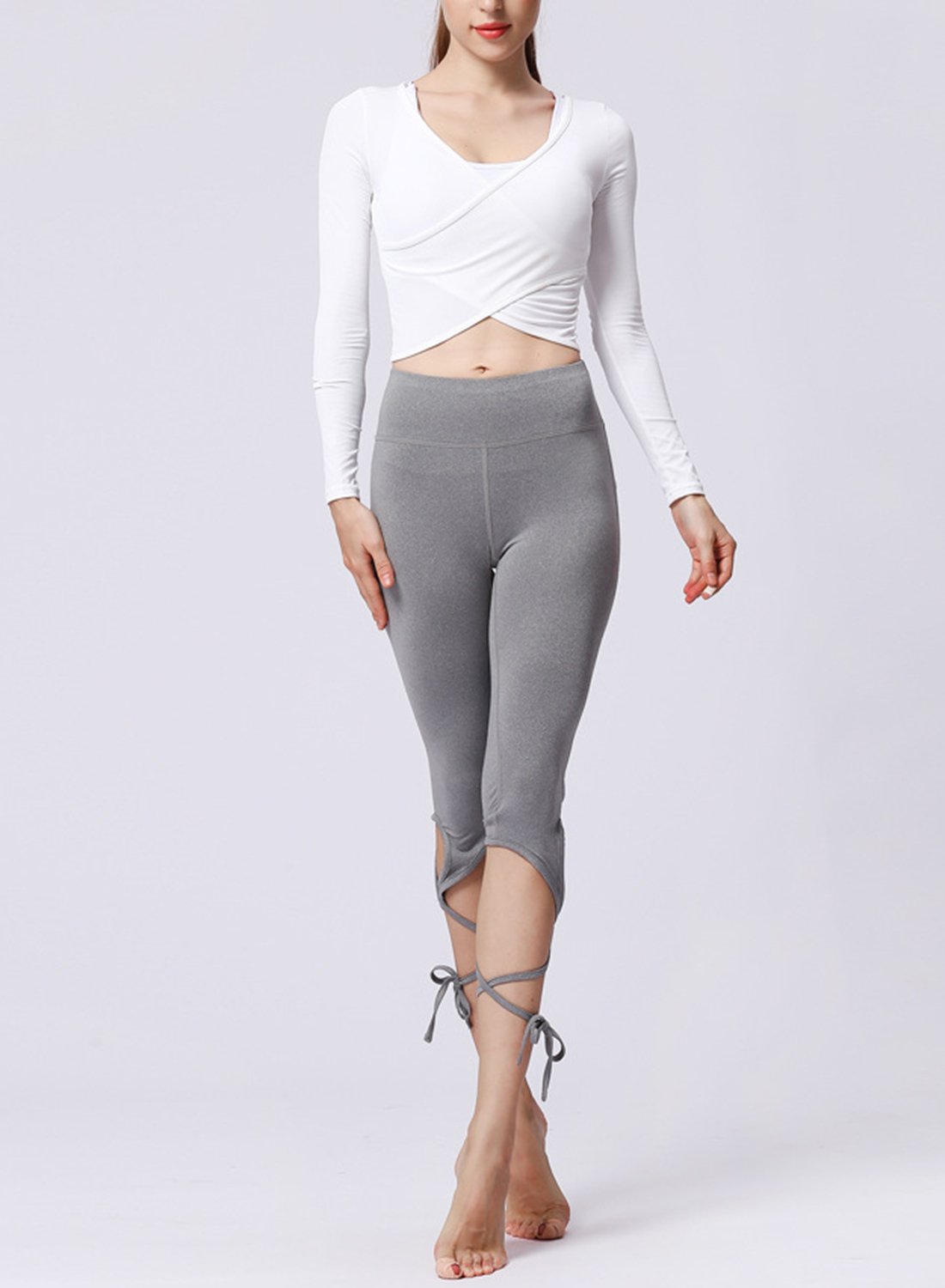Popular Stripe Ballet Design Women Sports Legging-JustFittoo