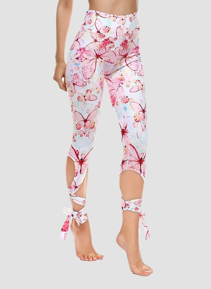 Special Nature Print Women Sport Ballet Leggings-JustFittoo