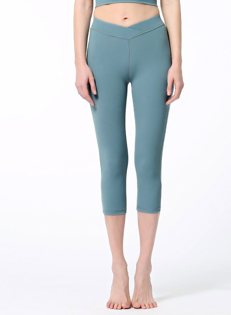 Calf-length Sport Fitness Yoga Gym Leggings-JustFittoo