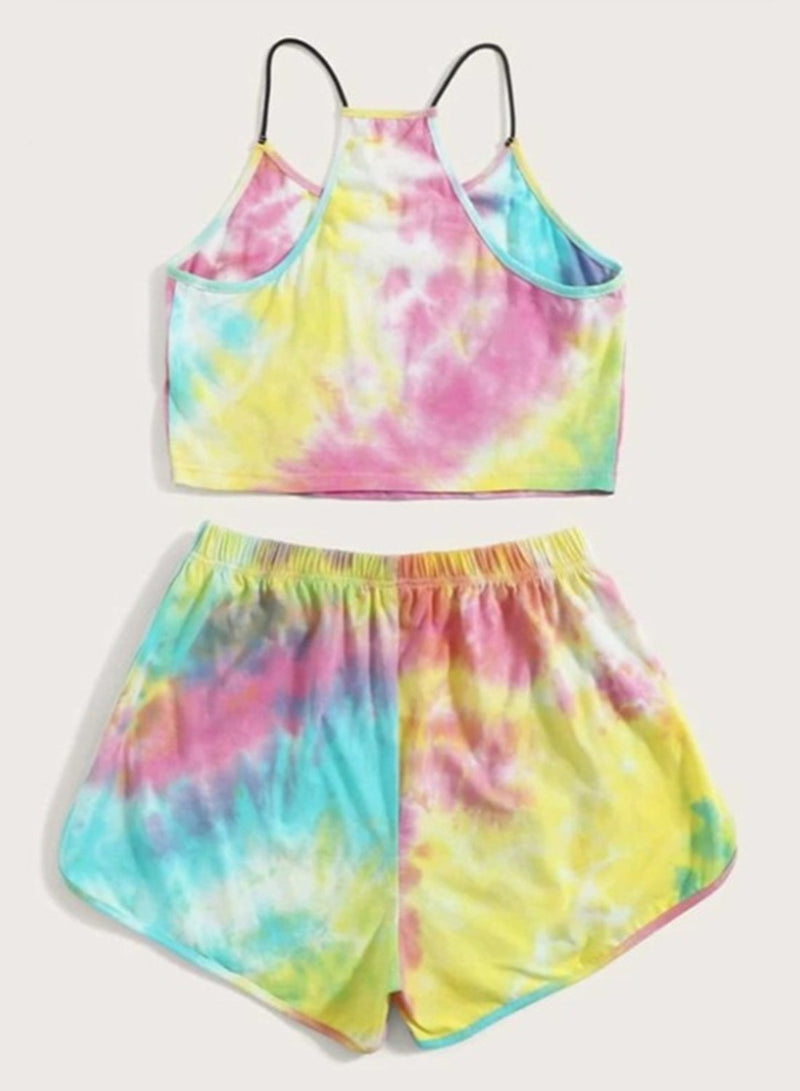 Tie-dyed Comfy Vest and Shorts