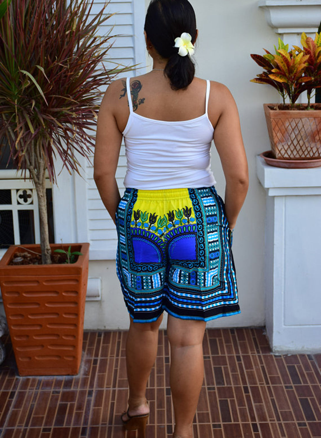 Bohemia Elasticated Drawstring Waistband Casual Shorts