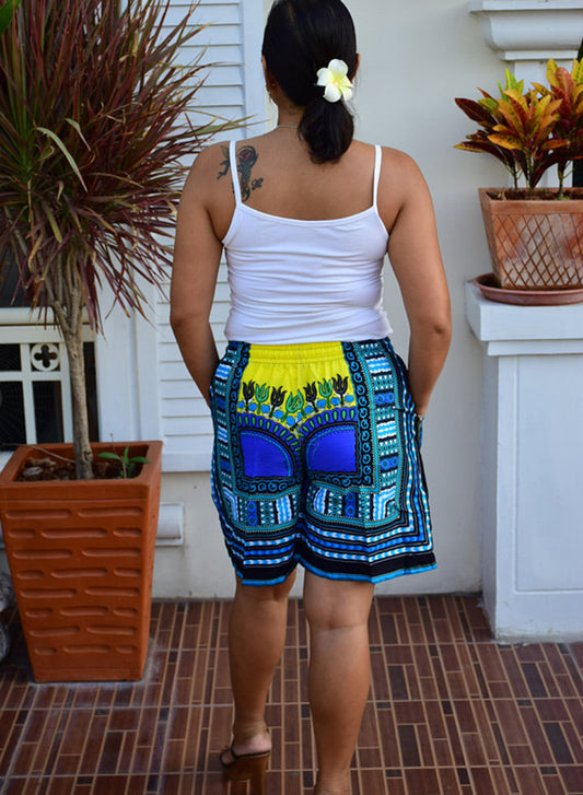 Bohemia Elasticated Drawstring Waistband Casual Shorts