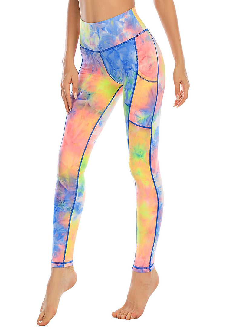 Tie Dyed Women Yoga Sport Leggings