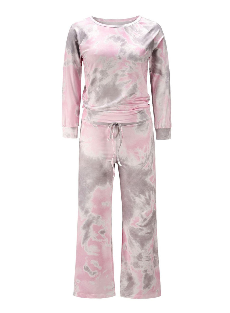 Women Two PCS Tie Dyed  Home Casual Suit