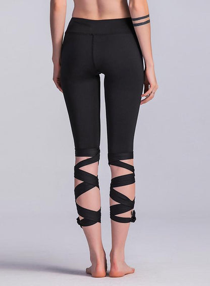 Breathable Stripe Ballet Design Women Sports Legging-JustFittoo