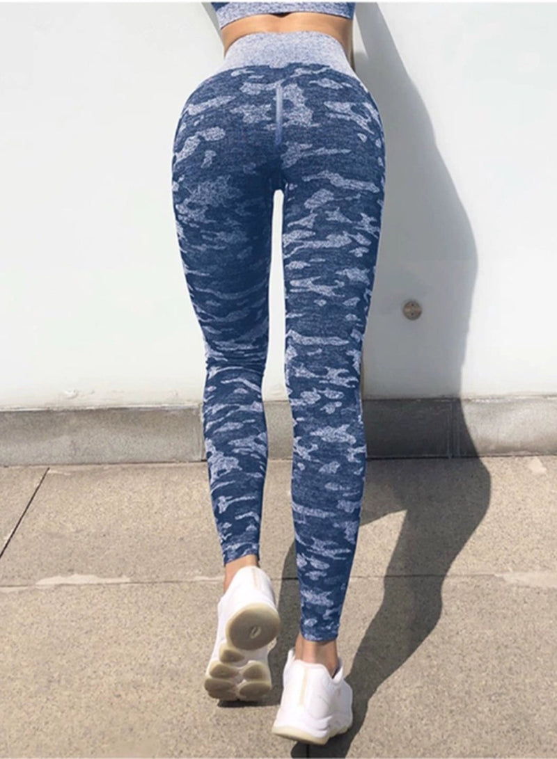 Women's Camouflage Breatheable Soft Workout Yoga Pants-JustFittoo