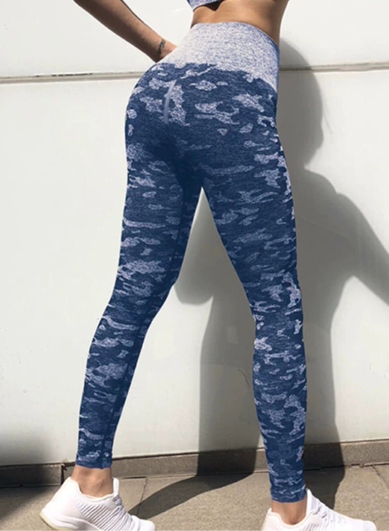 Women's Camouflage Breatheable Soft Workout Yoga Pants-JustFittoo