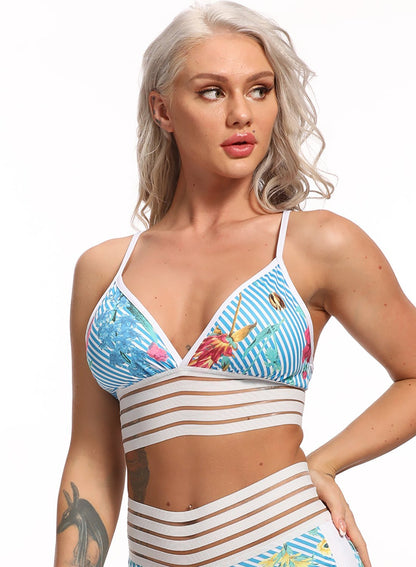 Sexy Hem Strapy Workout Sports Bra