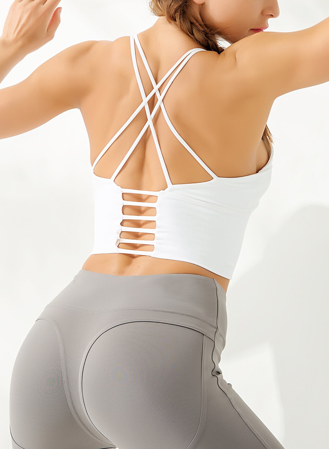 Spaghetti Strap Low-intensity Sports Bra