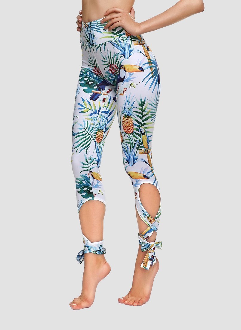 Special Nature Print Women Sport Ballet Leggings-JustFittoo
