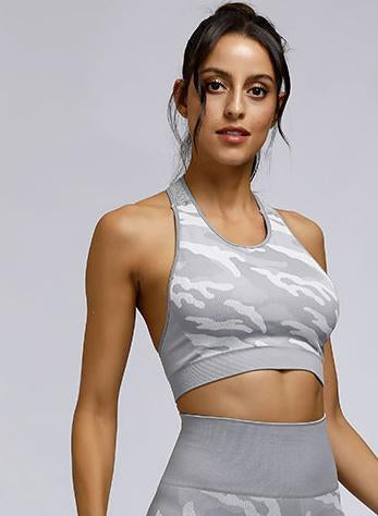 Comfy Seamless Camouflage Women Sport Bra