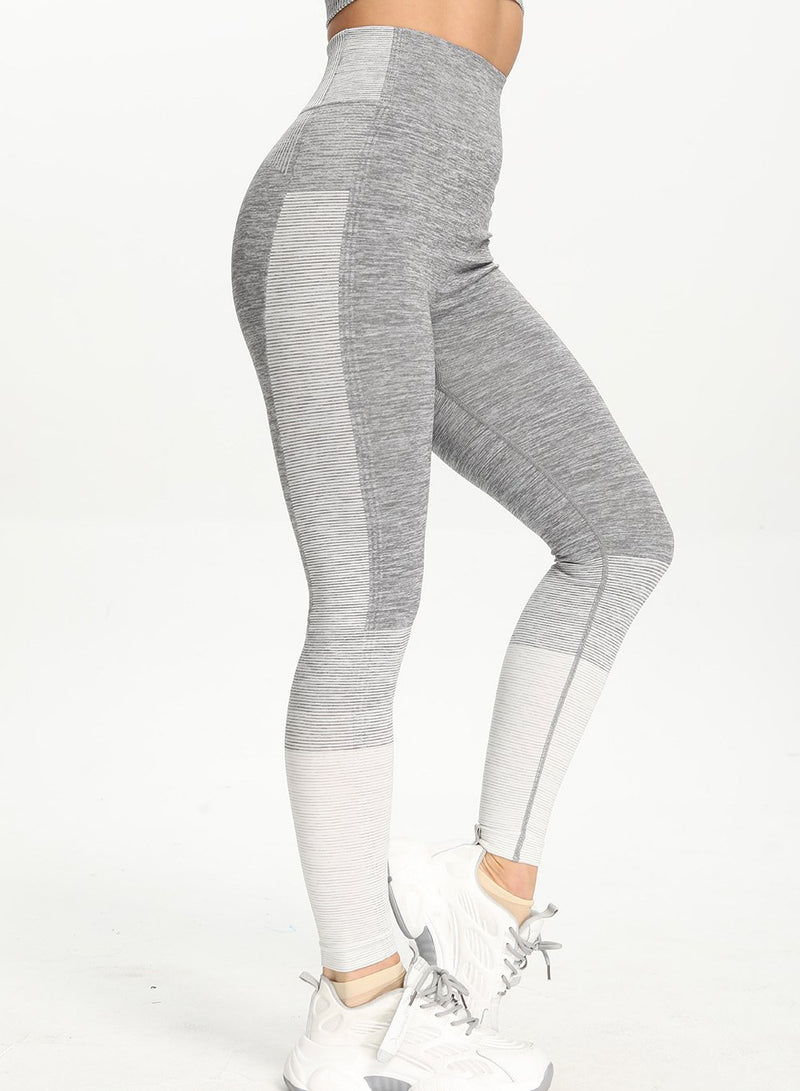 Women Comfy Contrast Color Running Sports Leggings-JustFittoo