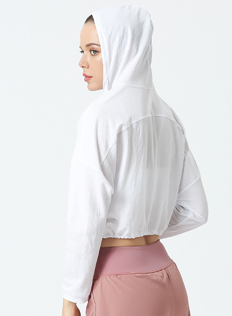 Outdoor Exercise Sports Hooded Loose Shirt