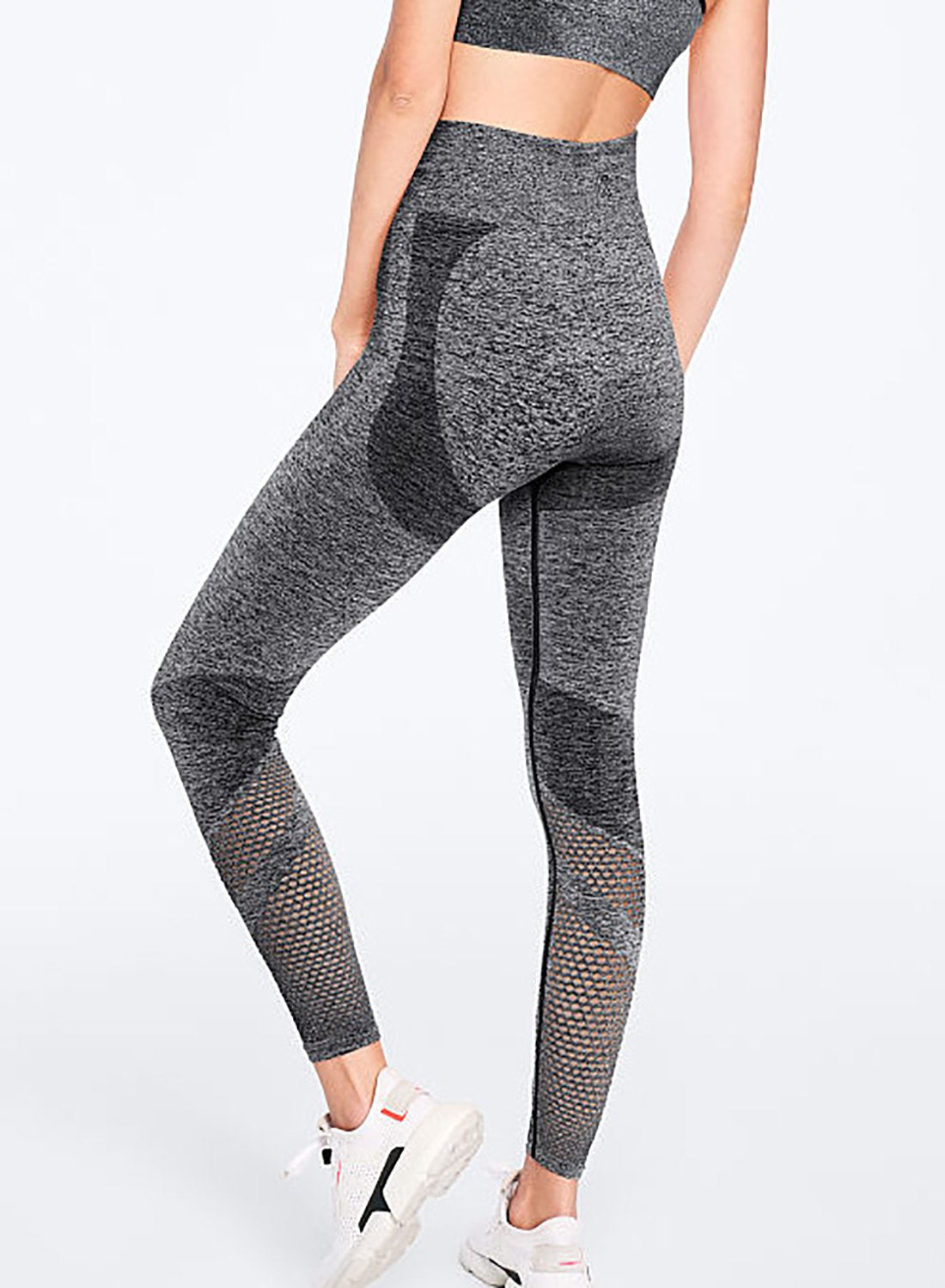 High Waist Seamless Hollow Out Sport Leggings-JustFittoo